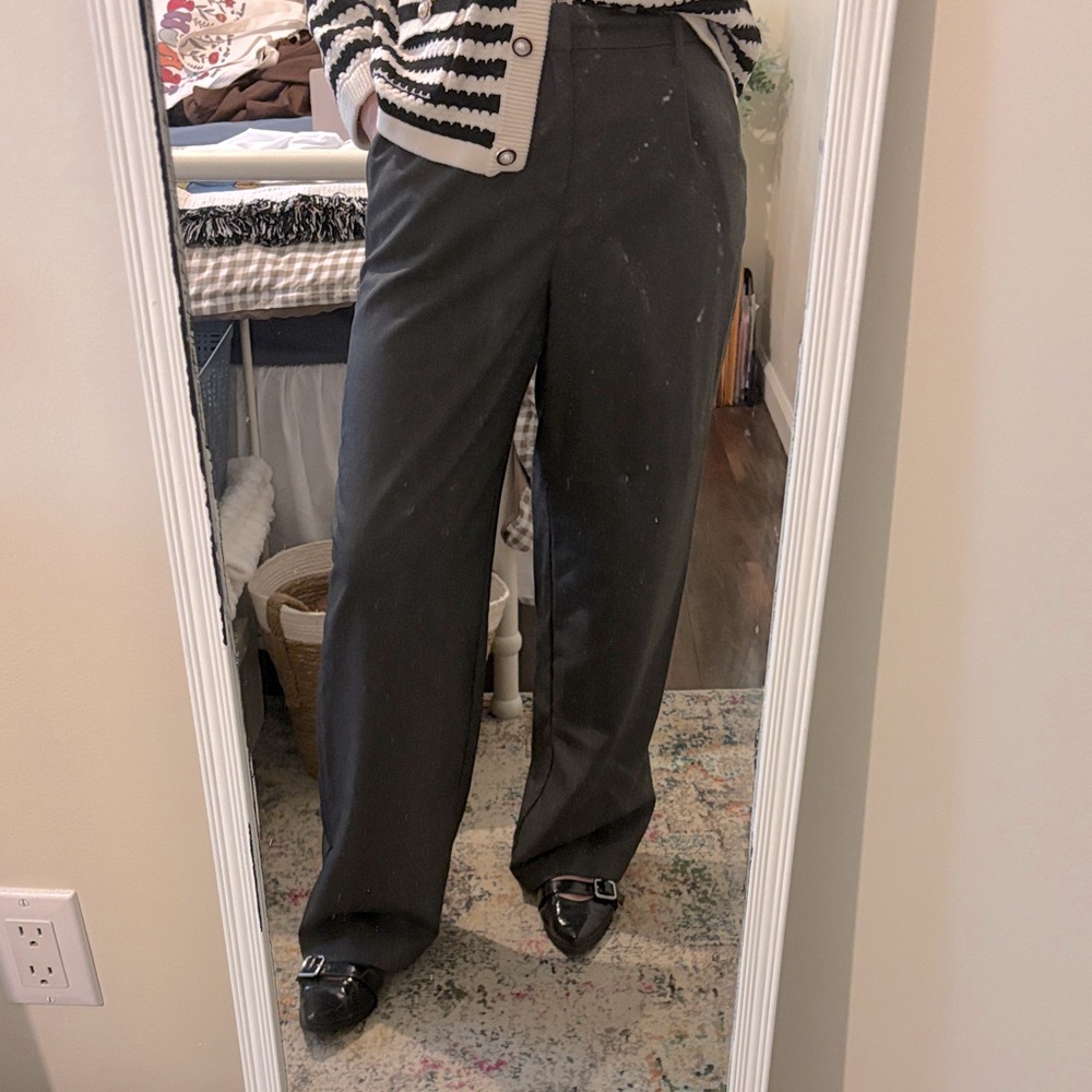 H&M Divided Charcoal Gray Trousers